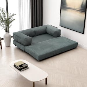 Canapé-lit vert confort, 190 cm ALTEA